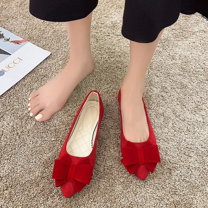 Gloria | Bow Block Heel Pumps