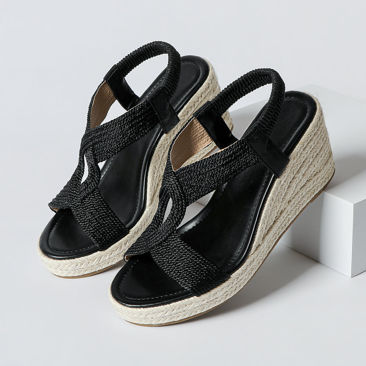 Patricia | Braided Wedge Sandals