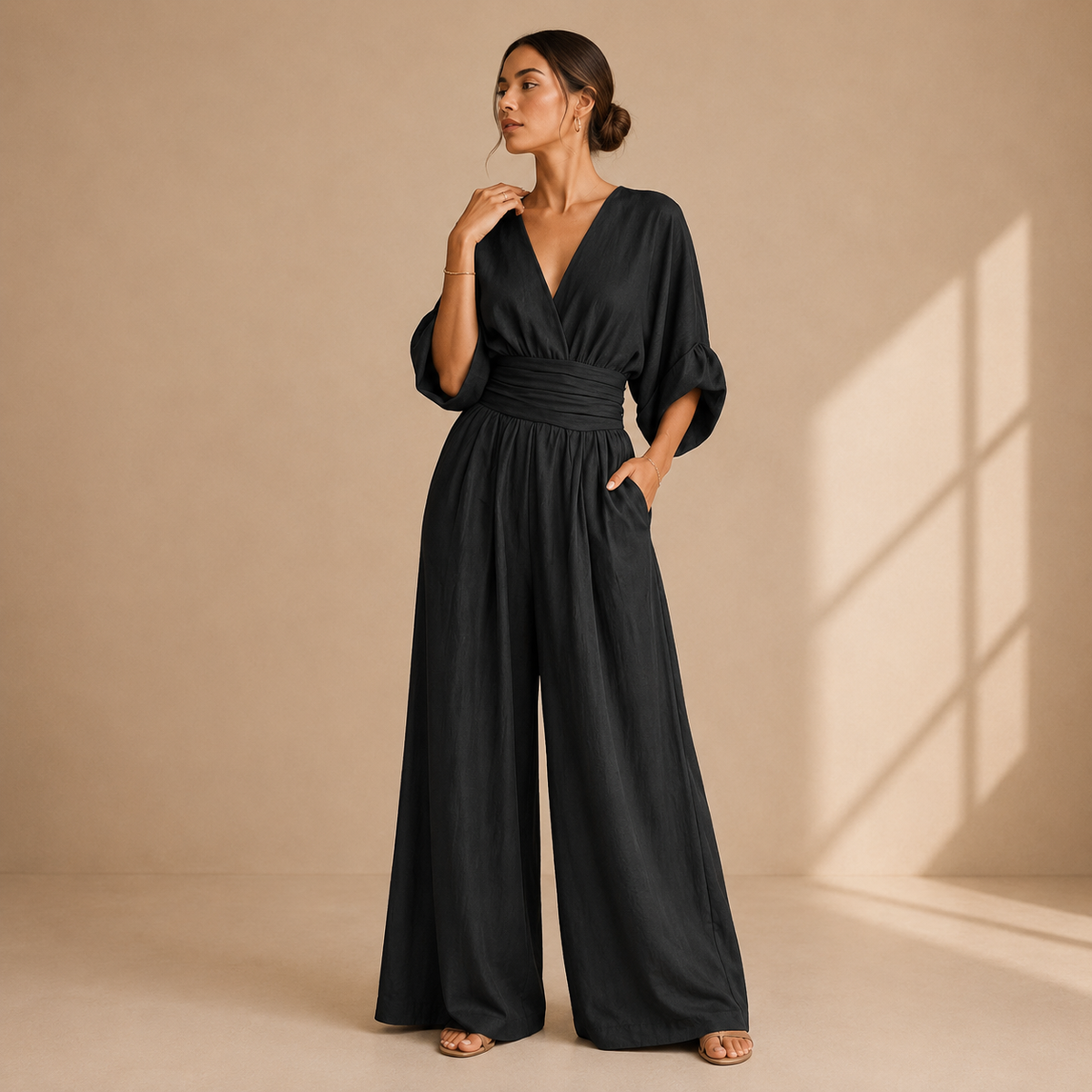Isabelle | Elegant Wide-Leg Jumpsuit