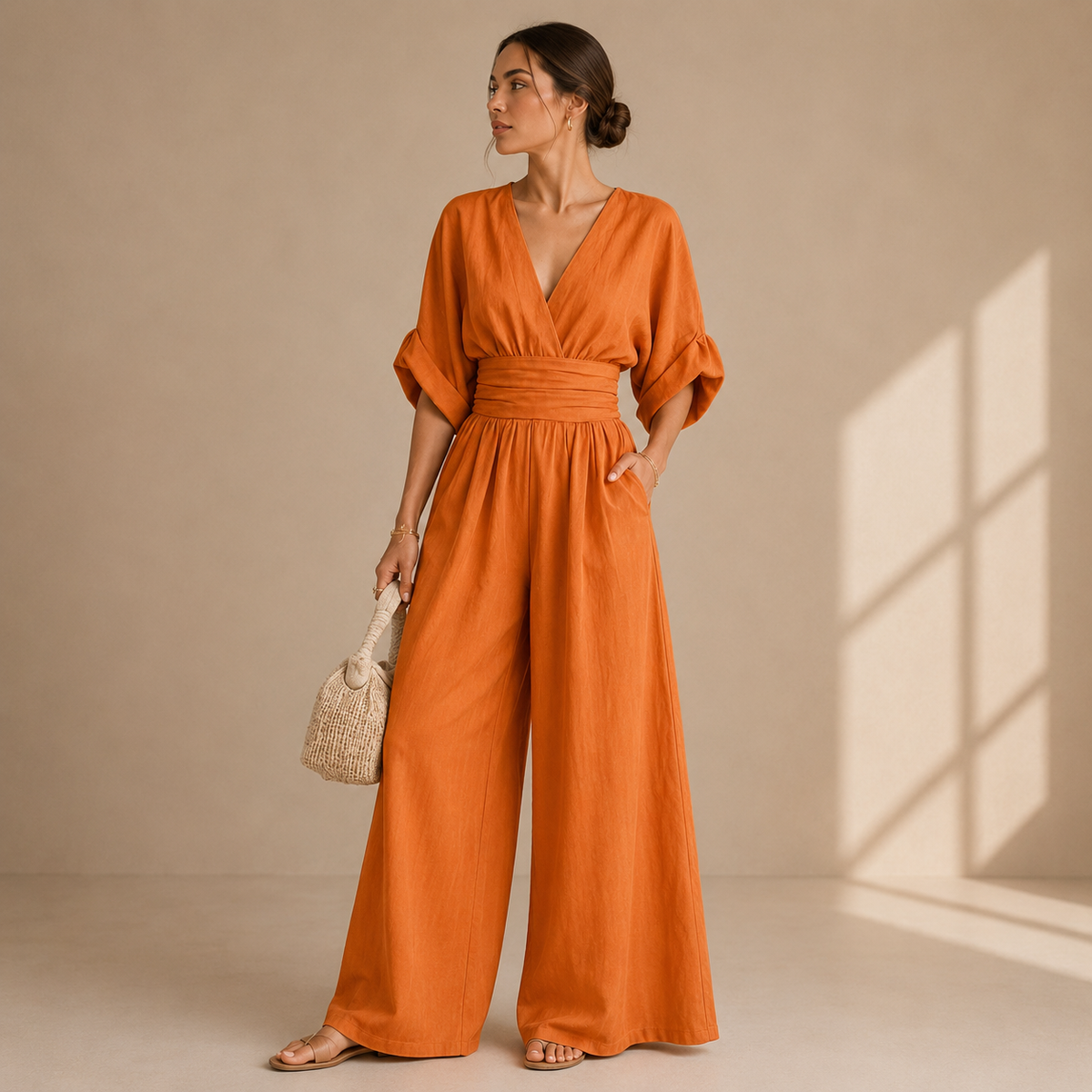 Isabelle | Elegant Wide-Leg Jumpsuit