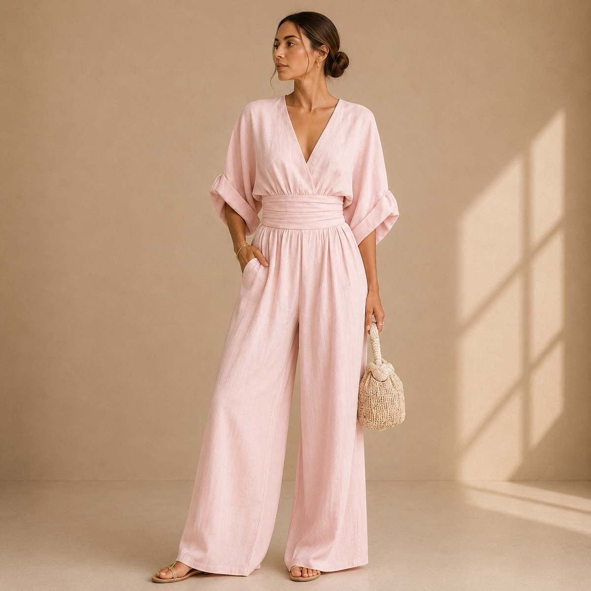 Isabelle | Elegant Wide-Leg Jumpsuit
