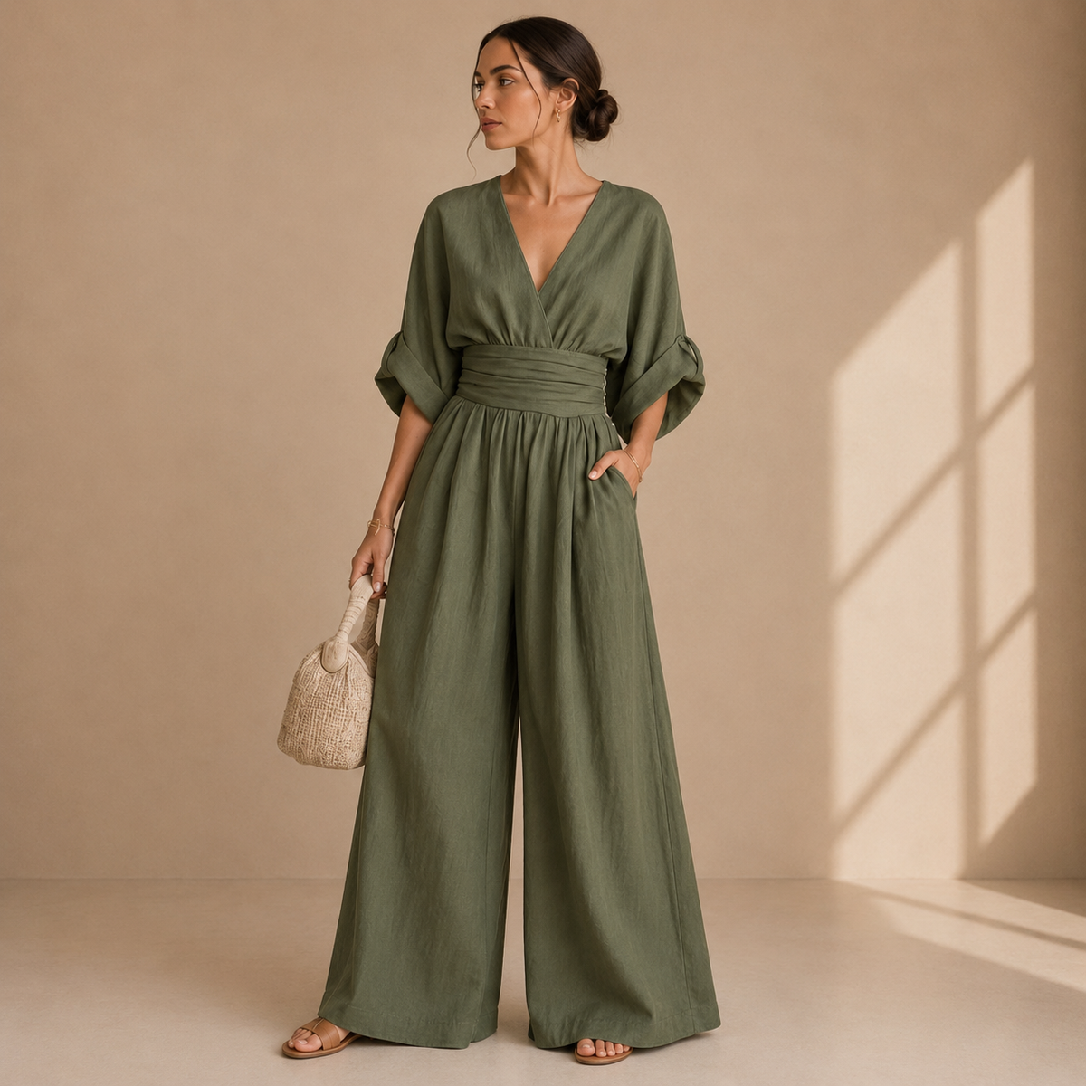 Isabelle | Elegant Wide-Leg Jumpsuit