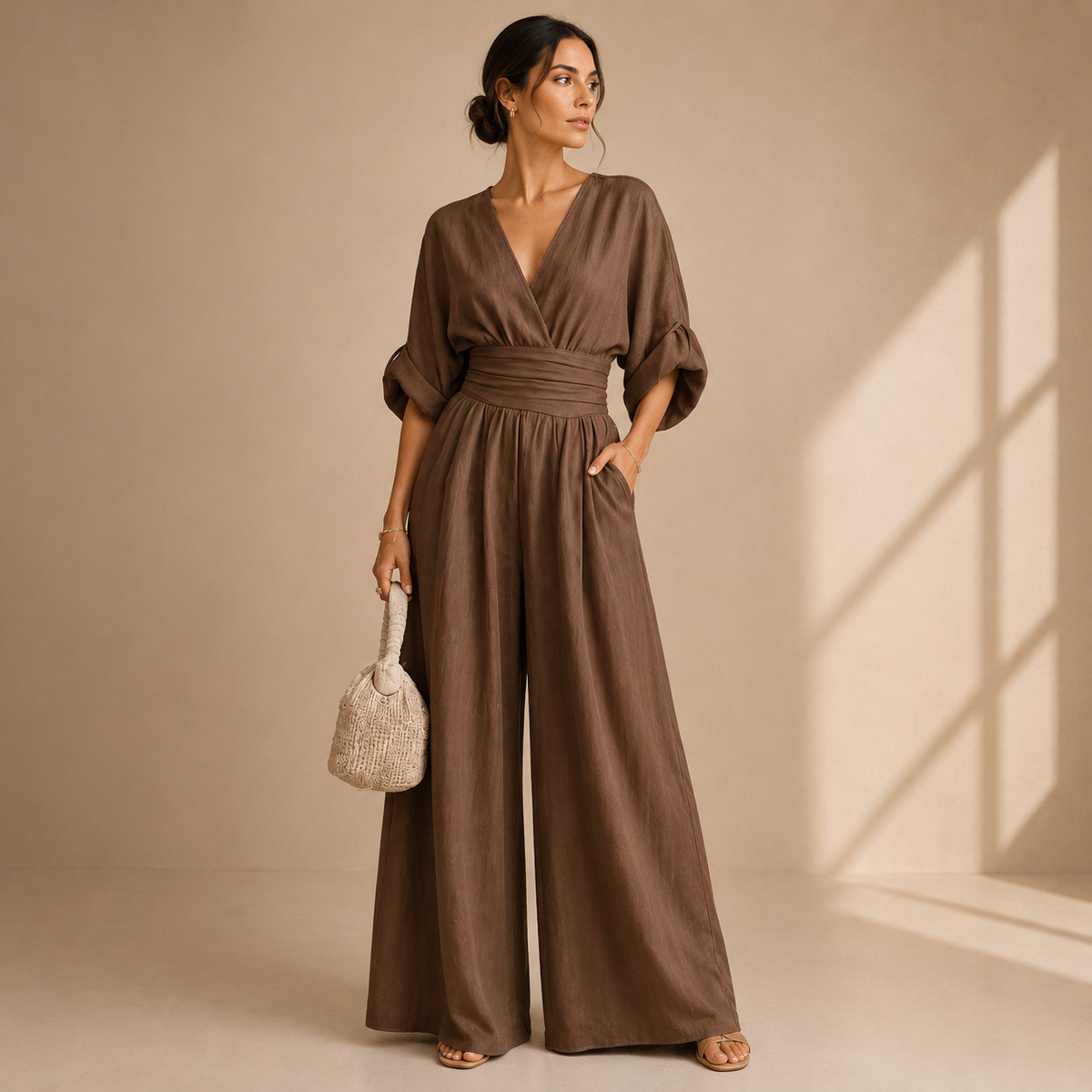 Isabelle | Elegant Wide-Leg Jumpsuit