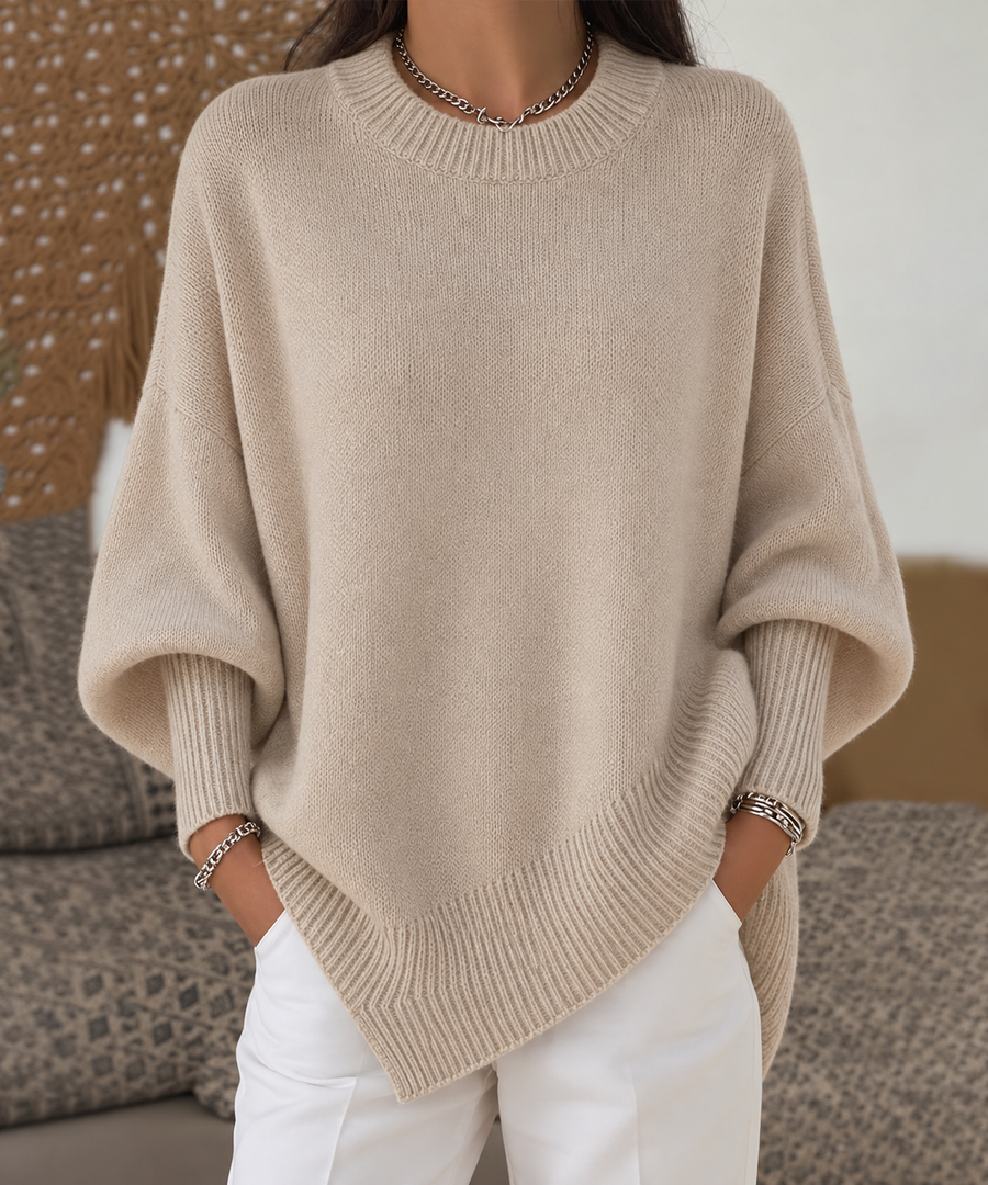 Isolde | Oversized Drape Knit Sweater