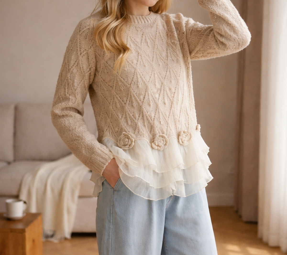 Taylor - Ruffle Cardigan™