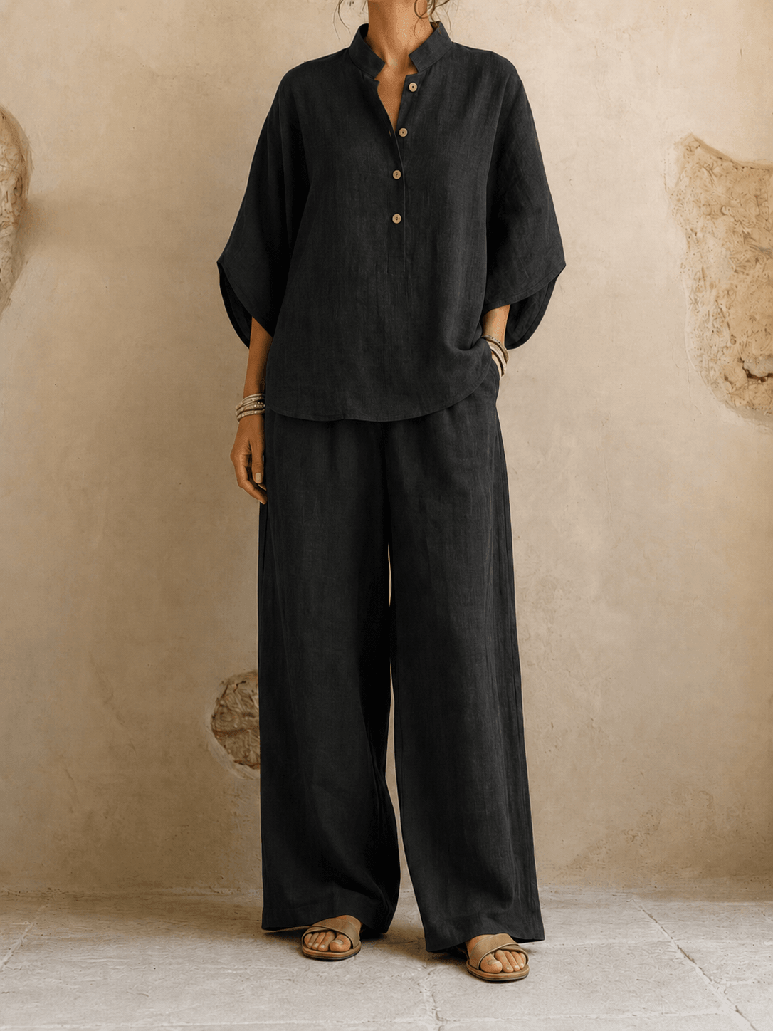Maribel | Relaxed Wide-Leg Two-Piece Set