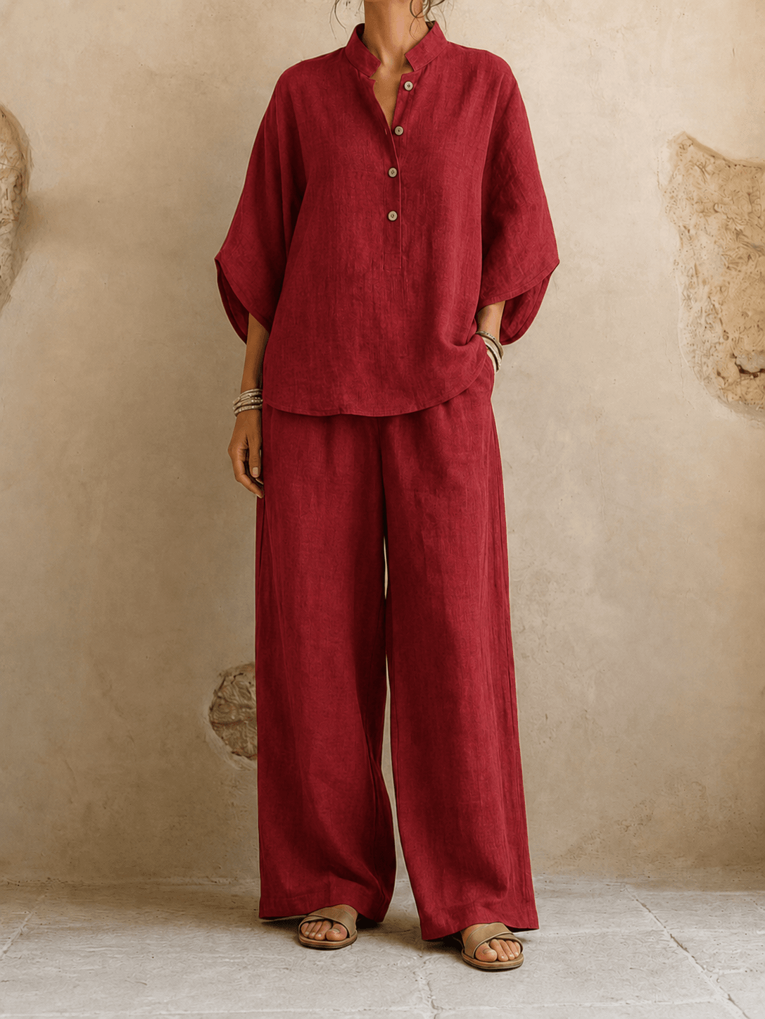 Maribel | Relaxed Wide-Leg Two-Piece Set